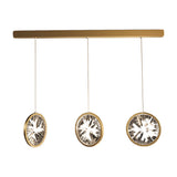 Modern Gold LED Crystal Chandelier Multi Ring Lighting for Staircase and Entryway