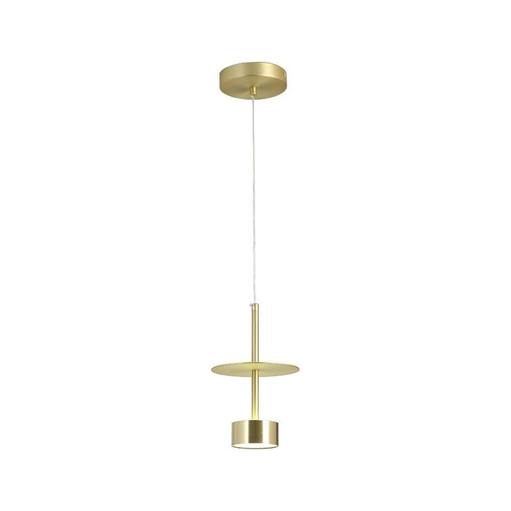 Modern Gold LED Pendant Light Industrial Metal Hanging Fixture for Kitchen Island
