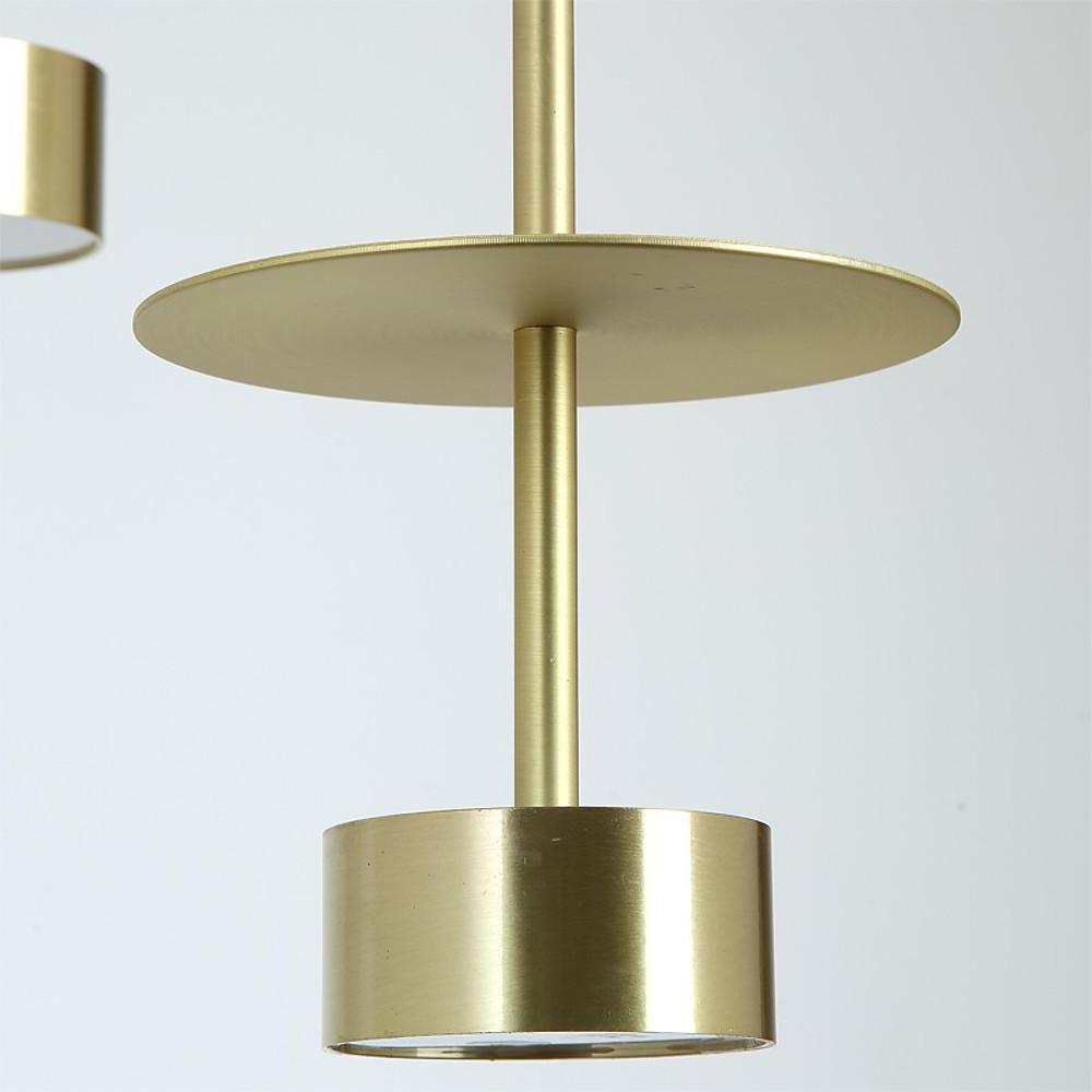 Modern Gold LED Pendant Light Industrial Metal Hanging Fixture for Kitchen Island