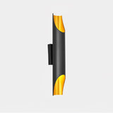 Modern Gold Minimalist Straight Wall Sconce Dual Light Fixture for Bedroom and Hallway