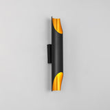 Modern Gold Minimalist Straight Wall Sconce Dual Light Fixture for Bedroom and Hallway