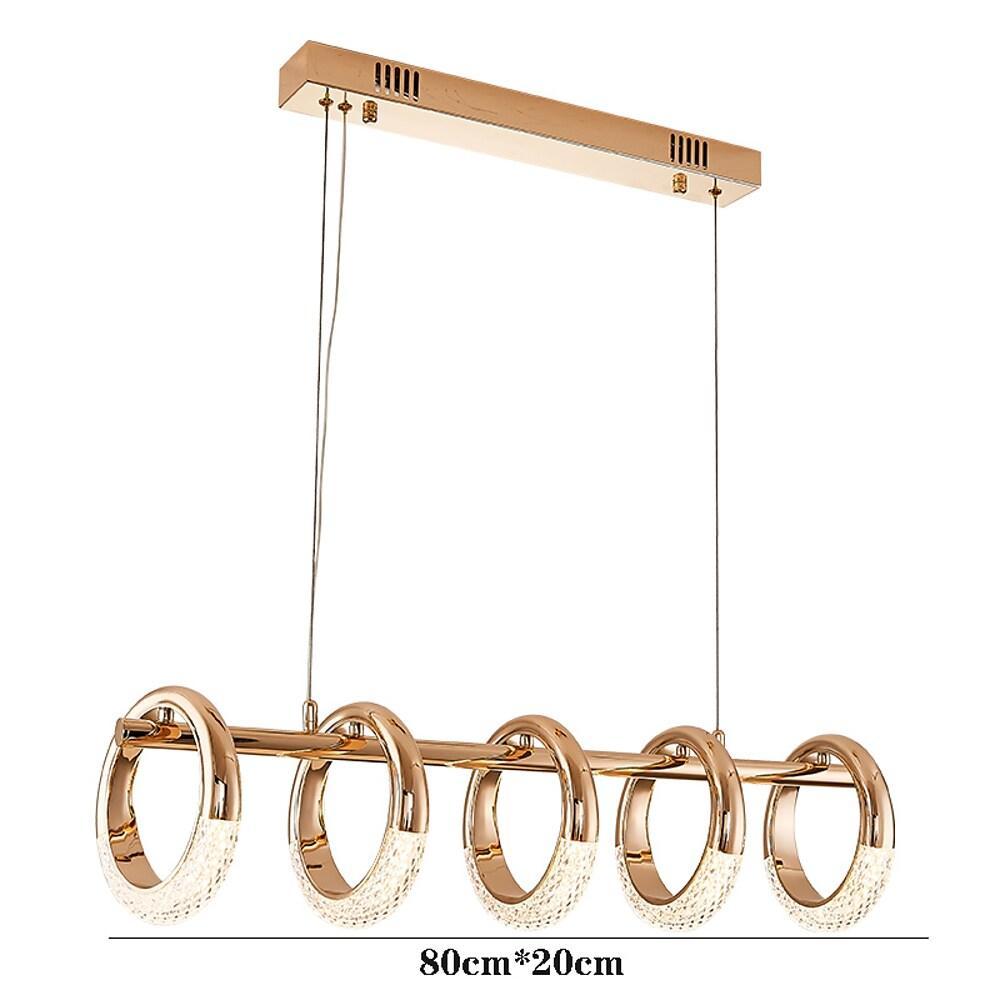 Modern Gold Ring LED Pendant Light for Kitchen Dining Room Nordic Style Ceiling Fixture
