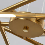 Modern Gold Rotatable LED Linear Chandelier Adjustable Ceiling Light Fixture