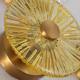 Modern Gold Round Glass LED Wall Sconce Nordic Indoor Lighting Fixture for Bedroom