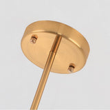 Modern Gold Sputnik Chandelier with 6 Glass Globe Lights Geometrical Pendant Lighting Fixture