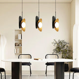 Modern Golden Petal Pendant Light with White Glass Globe Shade for Elegant Home Decor