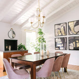 Modern Gooseneck Glass Globe Chandelier Mid Century Industrial Ceiling Light Fixture