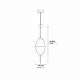 Modern Gradient Blue Glass Mini Pendant Light for Living Room Kitchen and Dining