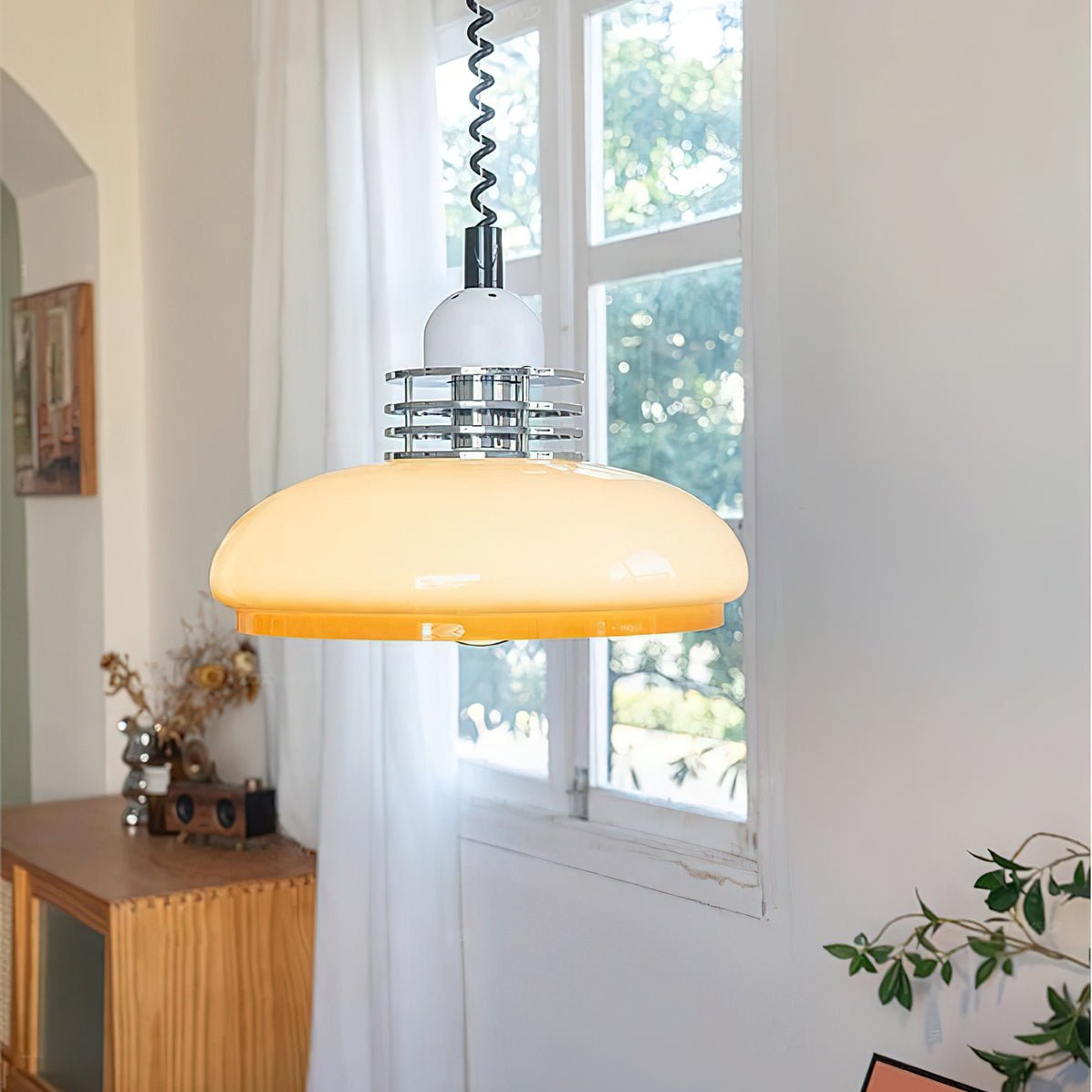 Modern Gradient Glass Droplight Pendant Lamp for Contemporary Interior Home Lighting