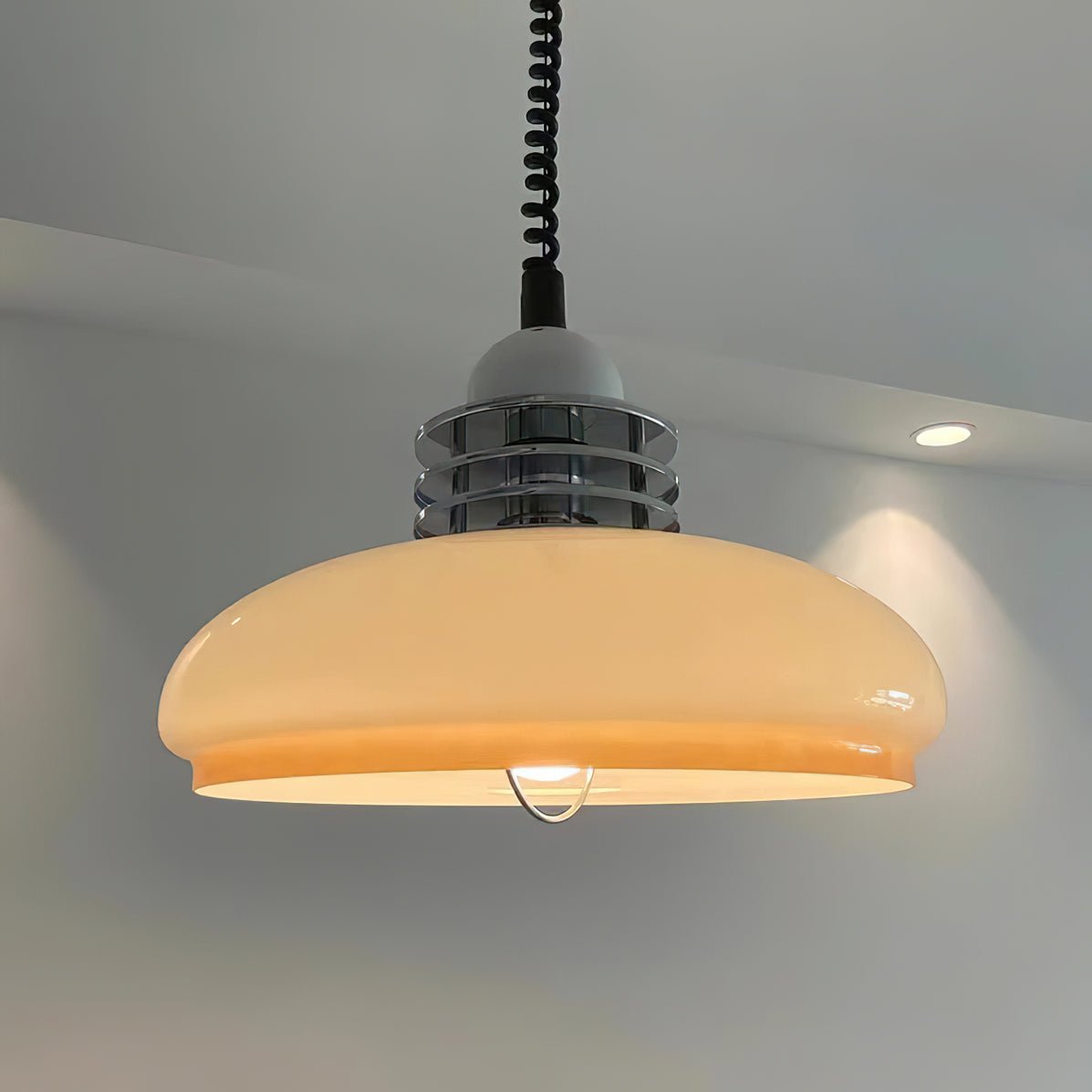 Modern Gradient Glass Droplight Pendant Lamp for Contemporary Interior Home Lighting