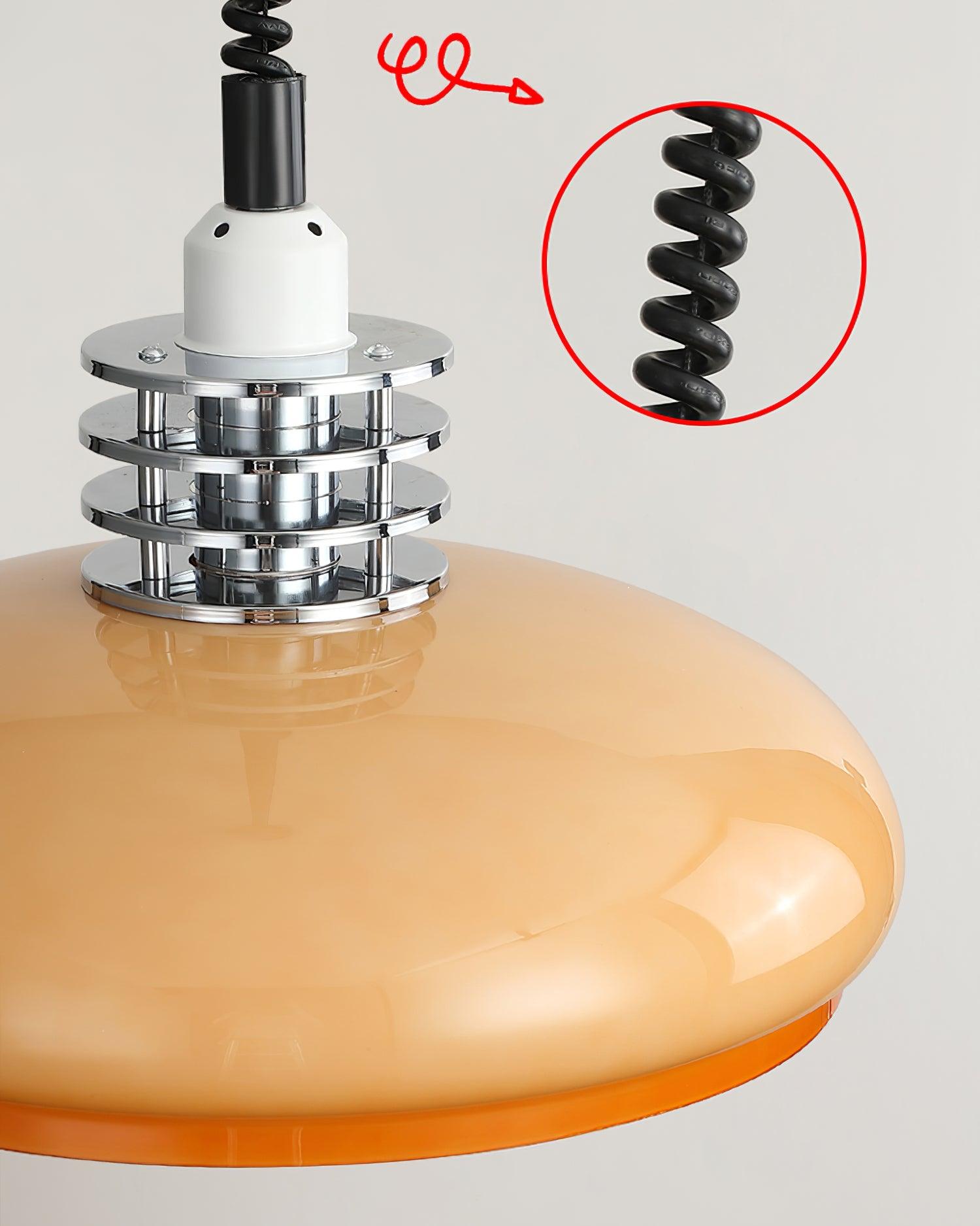 Modern Gradient Glass Droplight Pendant Lamp for Contemporary Interior Home Lighting