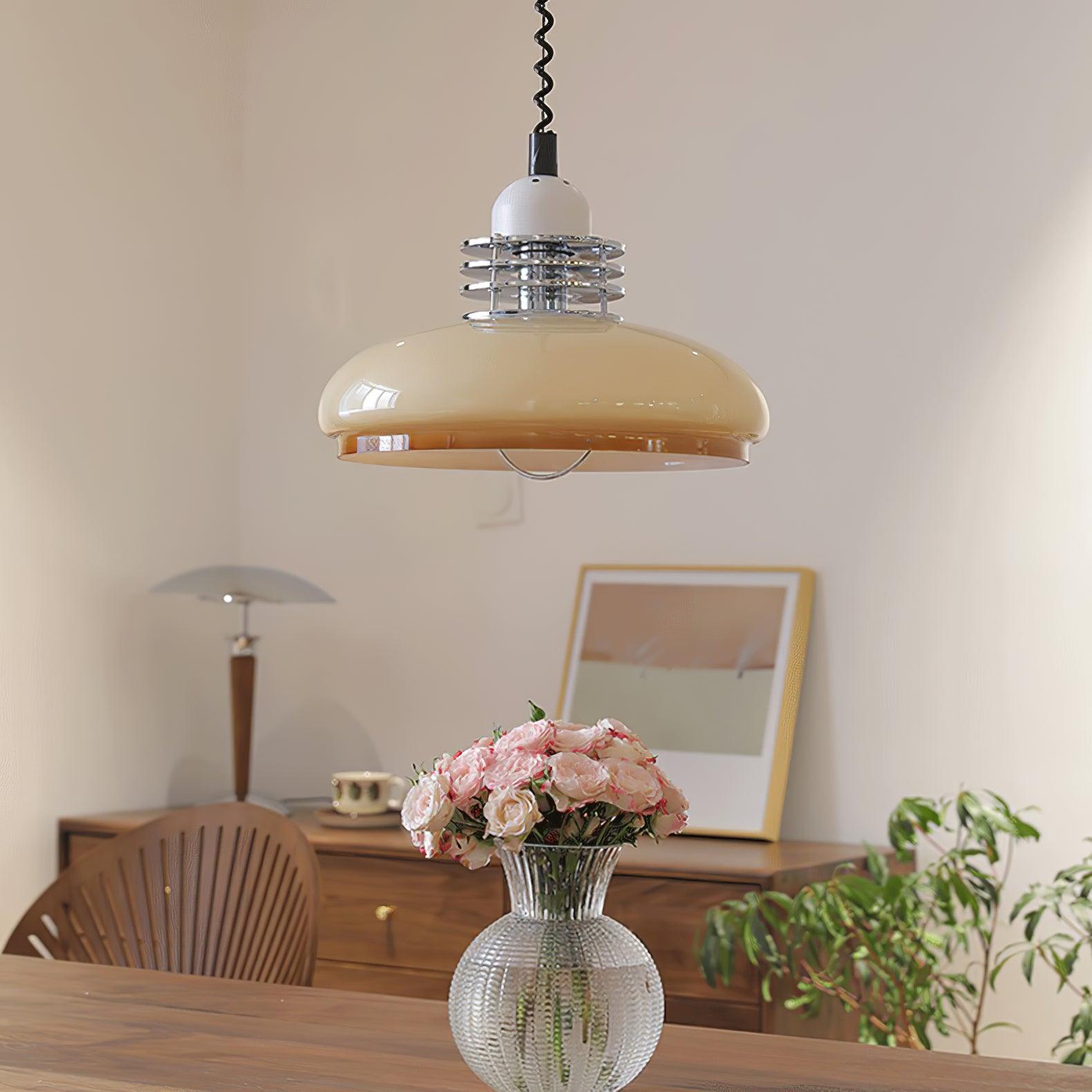 Modern Gradient Glass Droplight Pendant Lamp for Contemporary Interior Home Lighting