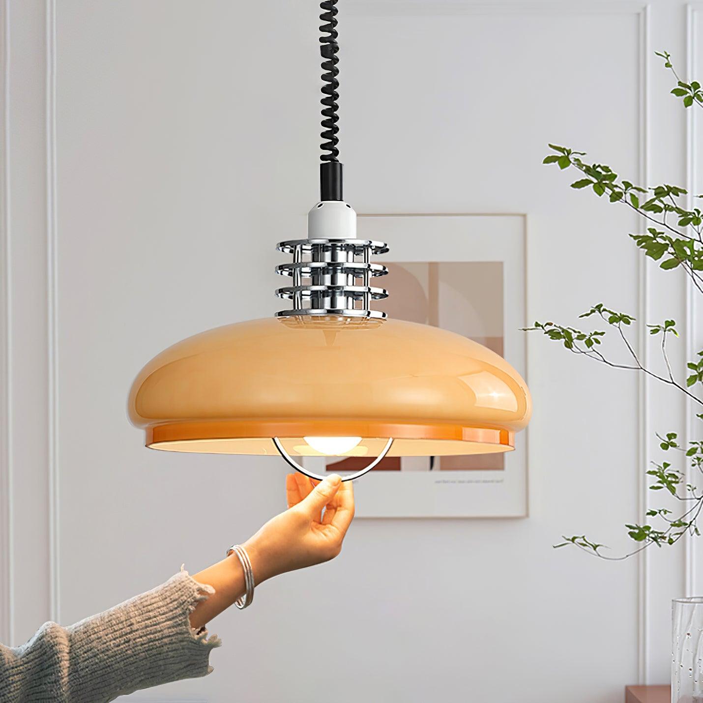 Modern Gradient Glass Droplight Pendant Lamp for Contemporary Interior Home Lighting