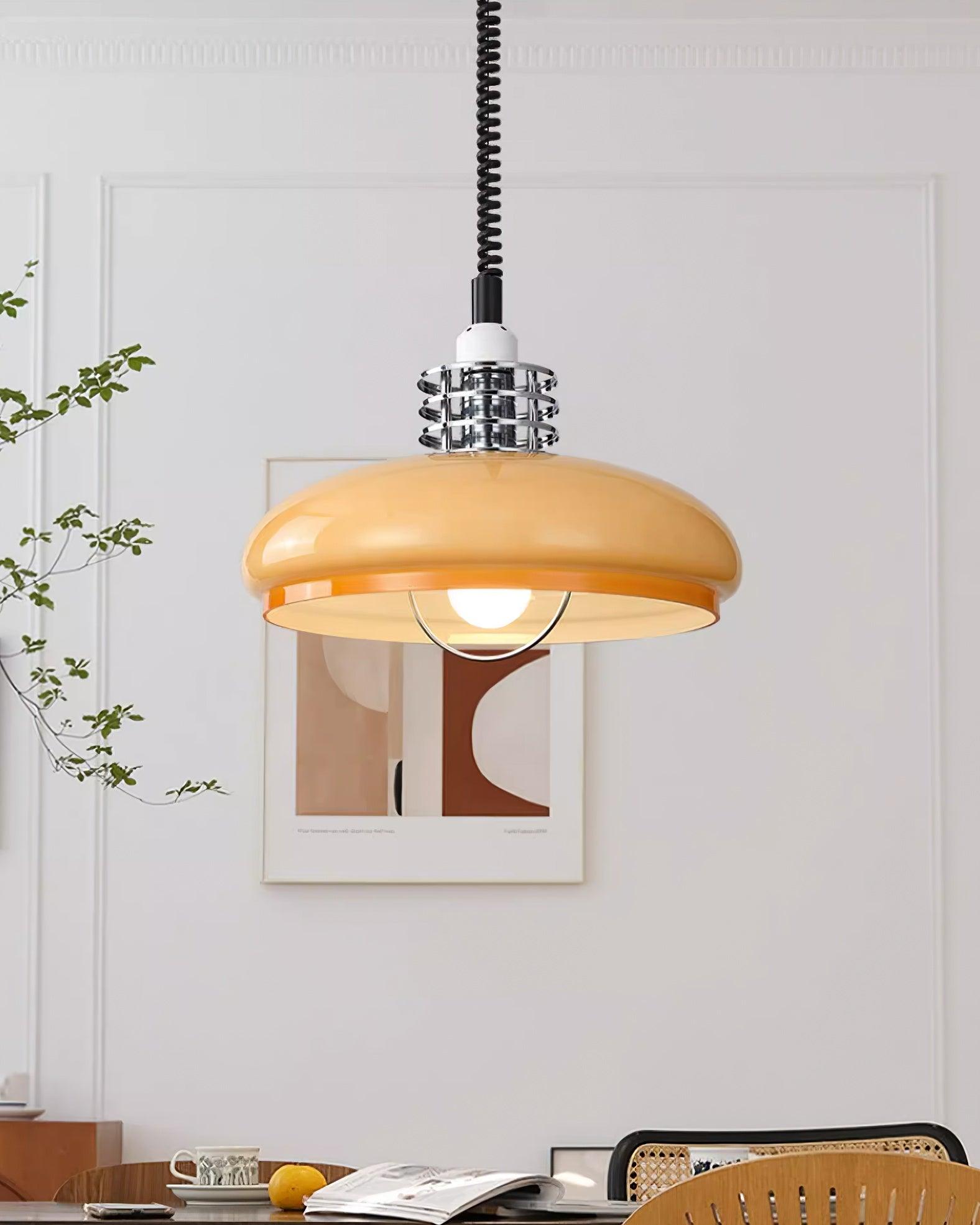 Modern Gradient Glass Droplight Pendant Lamp for Contemporary Interior Home Lighting