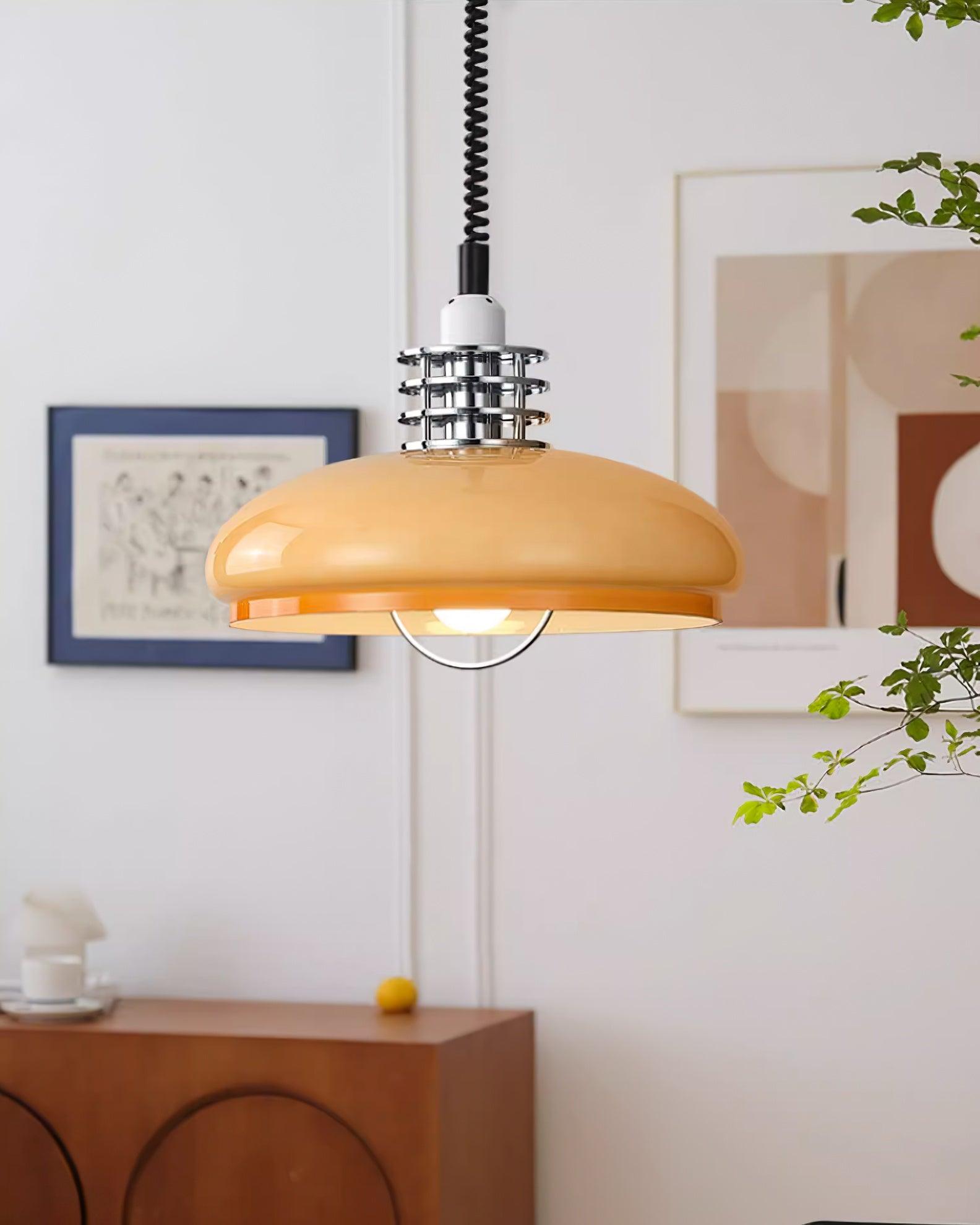 Modern Gradient Glass Droplight Pendant Lamp for Contemporary Interior Home Lighting