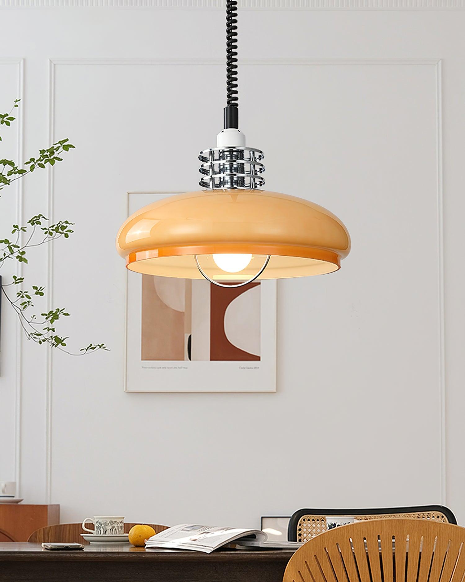 Modern Gradient Glass Droplight Pendant Lamp for Contemporary Interior Home Lighting