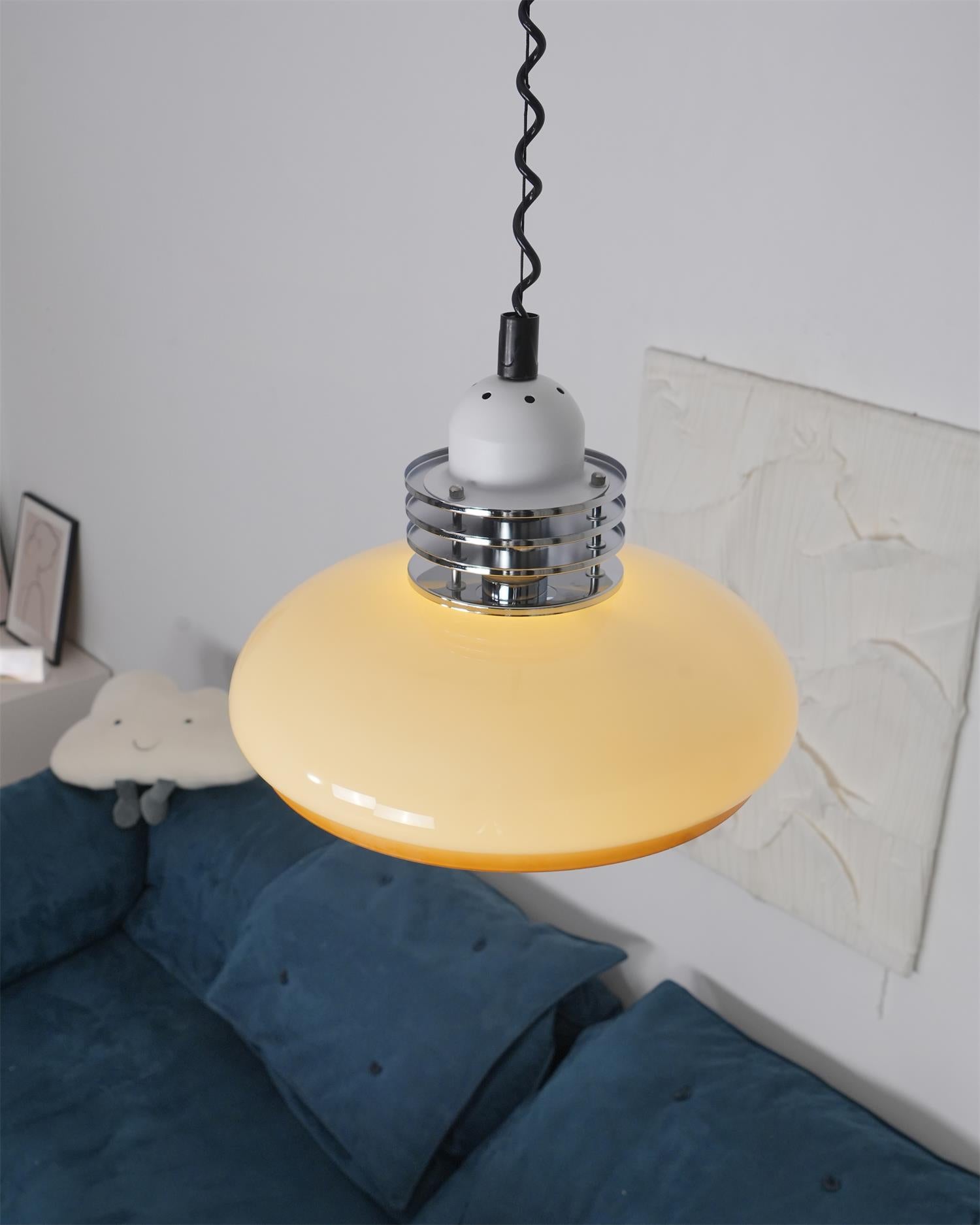 Modern Gradient Glass Droplight Pendant Lamp for Contemporary Interior Home Lighting