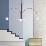Modern Gran Finale Glass Globe Chandelier Multi Head Suspension Lighting