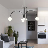 Modern Gran Finale Glass Globe Chandelier Multi Head Suspension Lighting