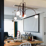 Modern Gran Finale Glass Globe Chandelier Multi Head Suspension Lighting