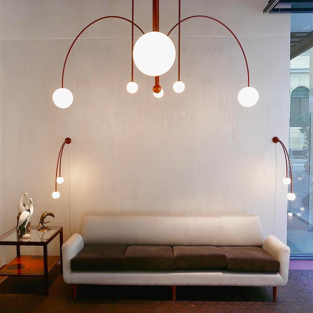 Modern Gran Finale Glass Globe Chandelier Multi Head Suspension Lighting