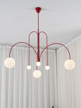 Modern Gran Finale Glass Globe Chandelier Multi Head Suspension Lighting