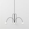 Modern Gran Finale Glass Globe Chandelier Multi Head Suspension Lighting