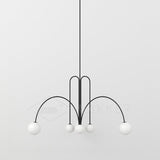 Modern Gran Finale Glass Globe Chandelier Multi Head Suspension Lighting