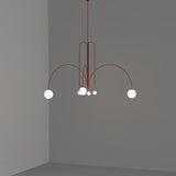 Modern Gran Finale Glass Globe Chandelier Multi Head Suspension Lighting