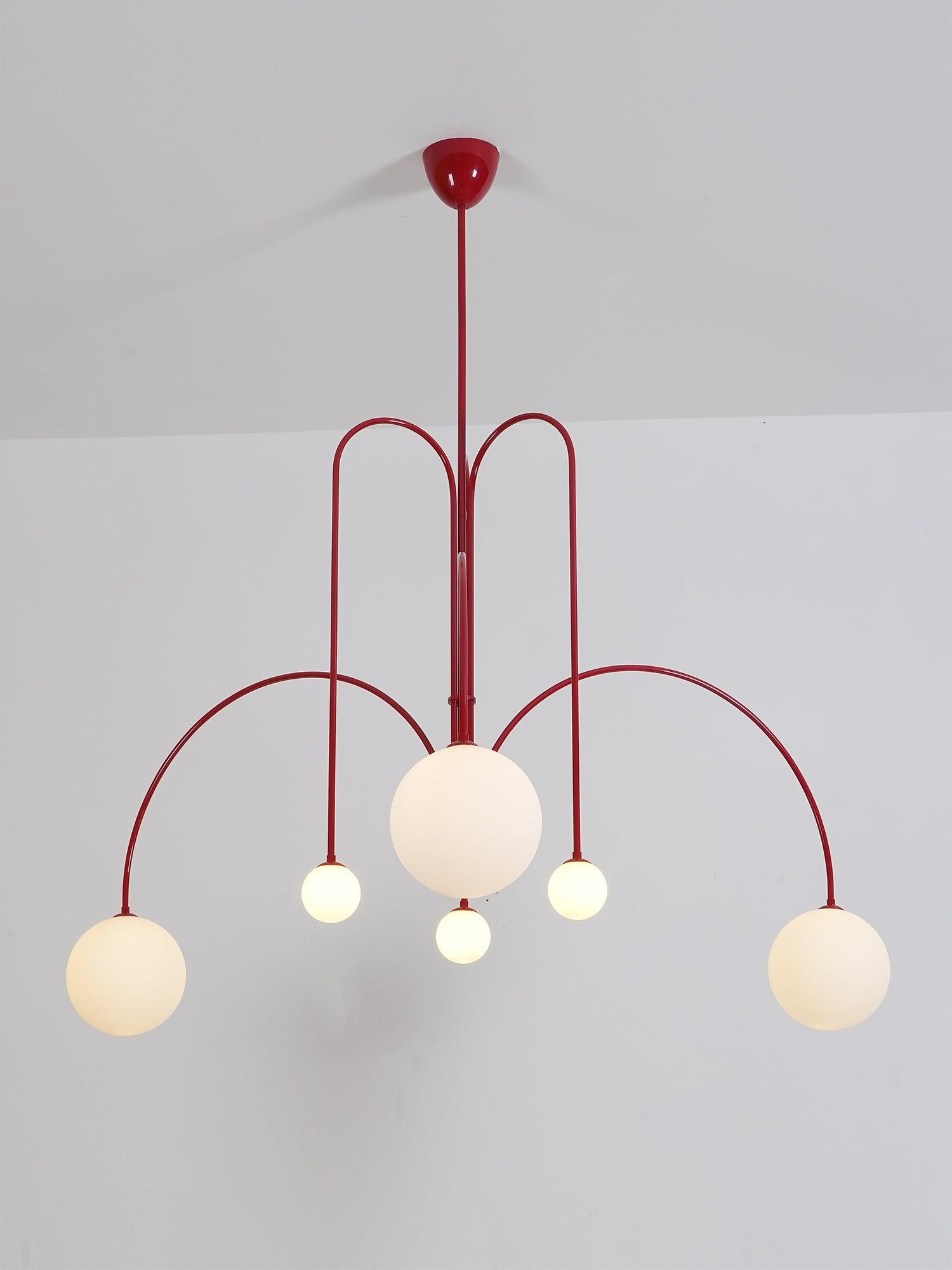 Modern Gran Finale Glass Globe Chandelier Multi Head Suspension Lighting