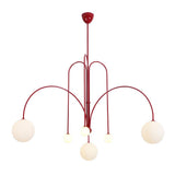 Modern Gran Finale Glass Globe Chandelier Multi Head Suspension Lighting