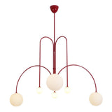 Modern Gran Finale Glass Globe Chandelier Multi Head Suspension Lighting