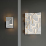 Modern Grand Shadow LED Wall Sconce Aluminum Diffused Indoor Light Matte White