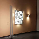 Modern Grand Shadow LED Wall Sconce Aluminum Diffused Indoor Light Matte White