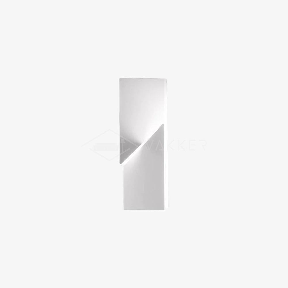 Modern Grand Shadow LED Wall Sconce Aluminum Diffused Indoor Light Matte White
