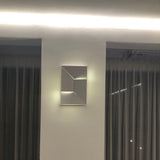 Modern Grand Shadow LED Wall Sconce Aluminum Diffused Indoor Light Matte White