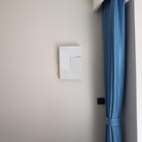 Modern Grand Shadow LED Wall Sconce Aluminum Diffused Indoor Light Matte White