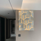 Modern Grand Shadow LED Wall Sconce Aluminum Diffused Indoor Light Matte White