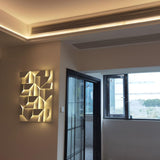 Modern Grand Shadow LED Wall Sconce Aluminum Diffused Indoor Light Matte White