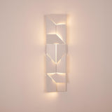 Modern Grand Shadow LED Wall Sconce Aluminum Diffused Indoor Light Matte White