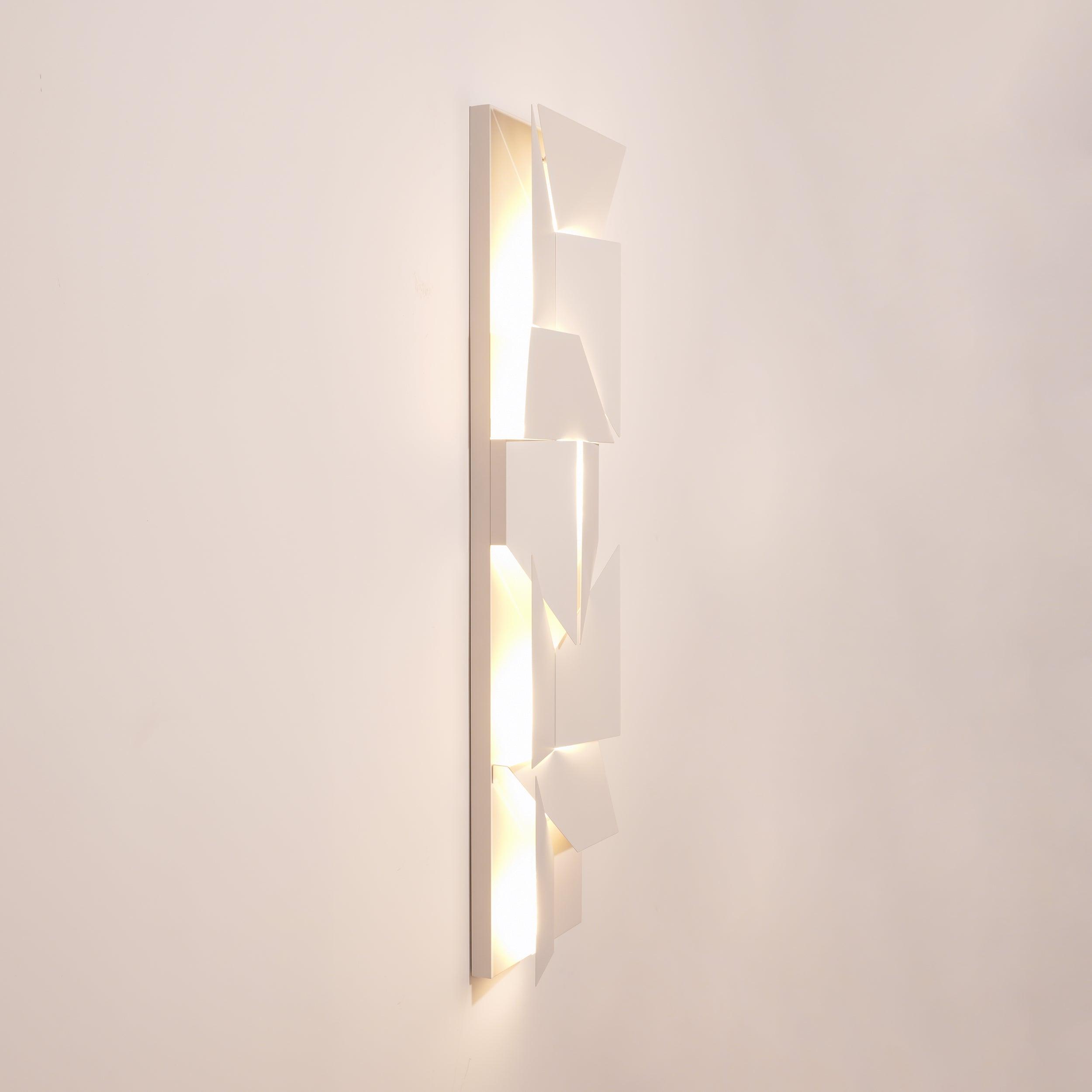 Modern Grand Shadow LED Wall Sconce Aluminum Diffused Indoor Light Matte White
