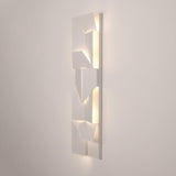 Modern Grand Shadow LED Wall Sconce Aluminum Diffused Indoor Light Matte White