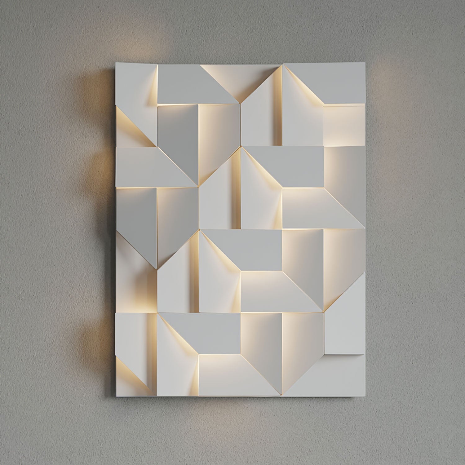 Modern Grand Shadow LED Wall Sconce Aluminum Diffused Indoor Light Matte White