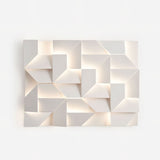 Modern Grand Shadow LED Wall Sconce Aluminum Diffused Indoor Light Matte White