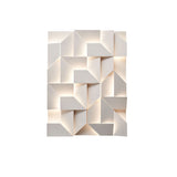 Modern Grand Shadow LED Wall Sconce Aluminum Diffused Indoor Light Matte White