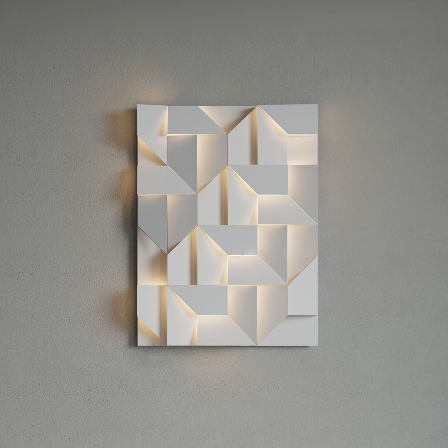 Modern Grand Shadow LED Wall Sconce Aluminum Diffused Indoor Light Matte White