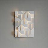 Modern Grand Shadow LED Wall Sconce Aluminum Diffused Indoor Light Matte White