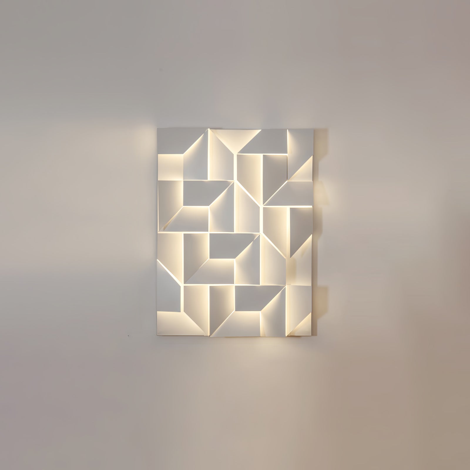 Modern Grand Shadow LED Wall Sconce Aluminum Diffused Indoor Light Matte White