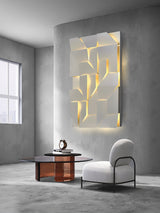 Modern Grand Shadow LED Wall Sconce Aluminum Diffused Indoor Light Matte White