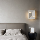 Modern Grand Shadow LED Wall Sconce Aluminum Diffused Indoor Light Matte White